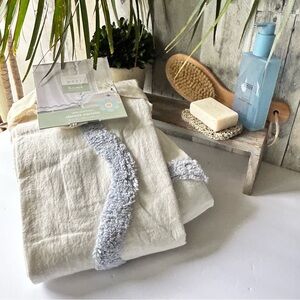 🌴 Darling Peri Home Scallop White & Blue Shower Curtain | Target